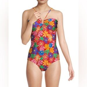 PatBO Aster Floral One Piece Swimsuit